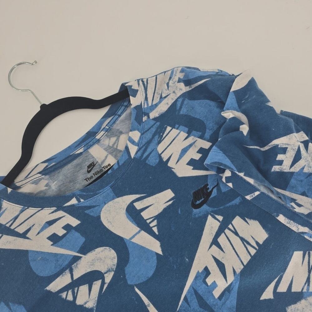 The Nike Tee Men's Short Sleeve Crewneck All Over Pattern Size 3XL Cotton Casual